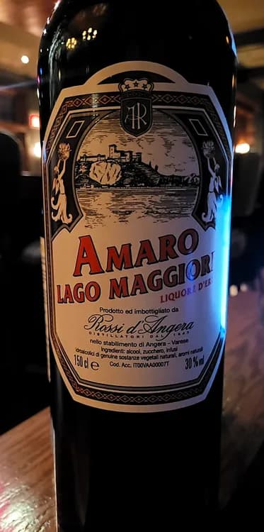 Liqueur Amaro Lago Maggiore Rossi d'Angera