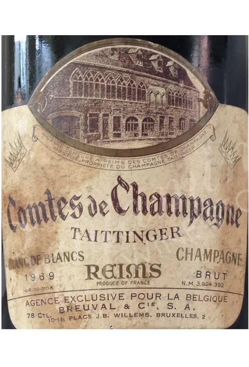 Champagne Brut Comtes de Champagne Blanc de Blancs Taittinger