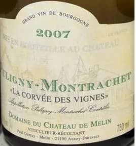 Puligny-Montrachet La Corvée des Vignes Château de Melin