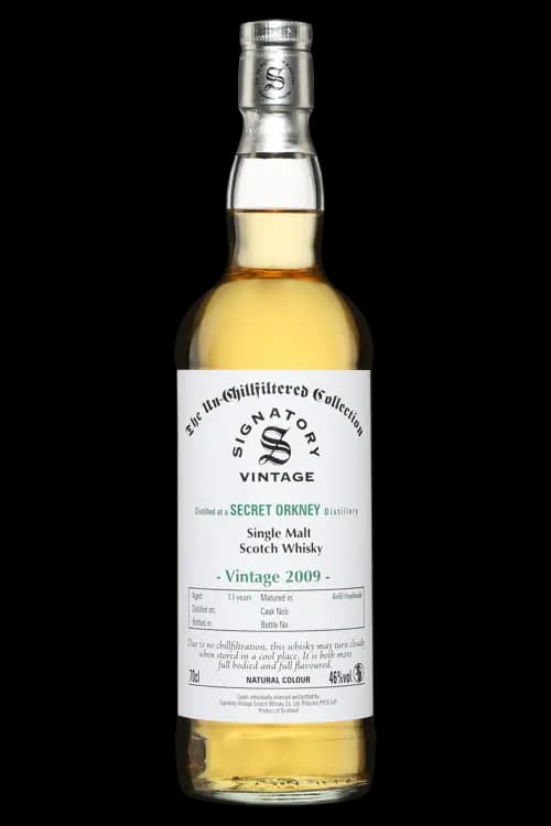 Single Malt Scotch Whisky The Un-Chillfiltered Collection Secret Orkney Distillery 13 Years Signatory Vintage