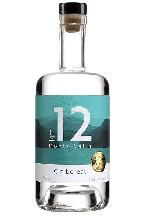 km12 Monts-Valin Gin Boréal Distillerie du Fjord