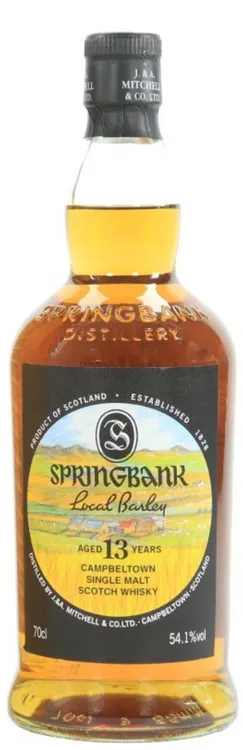 Campbeltown Single Malt Scotch Whisky Local Barley 13 Years Springbank